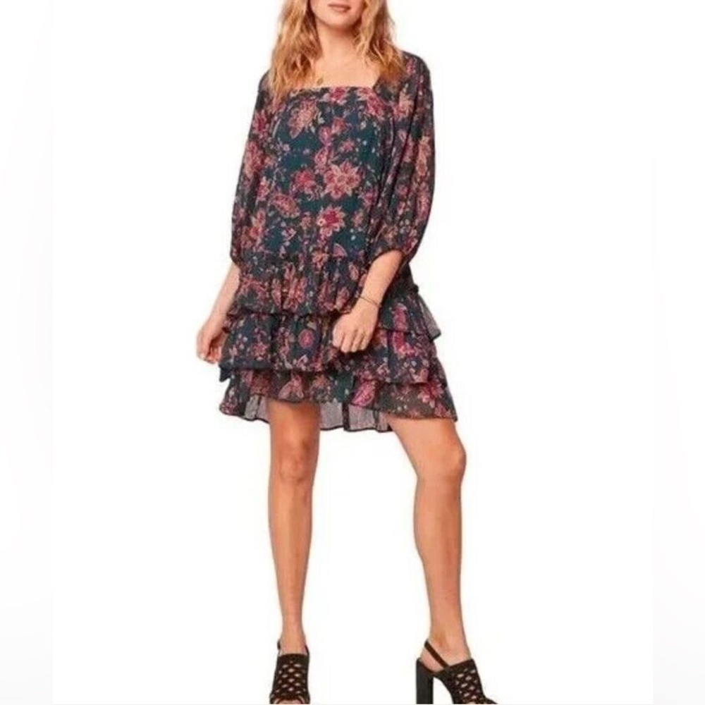 NEW Band of the Free (use to be Band Of Gypsies) Mandy Floral Long Sleeve Dress